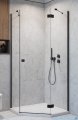 Radaway Essenza 8 Black Ptj kabina pięciokątna 100x100cm prawa czarny mat/szkło przejrzyste 10490000-54-01R/10490300-01-01