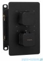 Deante Box Nero zestaw prysznicowy podtynkowy z BOXem termostatycznym czarny mat BXYZNECT