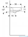 Geberit Smyle Square Umywalka 45x36cm 500.222.01.1