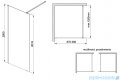 Sanplast Exa Line P/EXA LINE Kabina walk-in 90x200 cm czarny matowy 600-540-1430-59-401