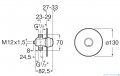 Roca  Avant bateria pisuarowa czasowa podtynkowa Chrom A5A9079C00