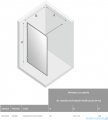New Trendy Avexa Black kabina Walk-In 80x200 cm przejrzyste EXK-2049