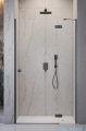 Radaway Essenza Brushed GunMetal Dwj drzwi wnękowe 130cm prawe szczotkowany grafit/szkło przejrzyste 1385017-92-01R