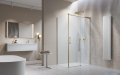 Radaway Idea Kdj Brushed Gold kabina 100x80cm prawa szczotkowane złoto 387040-99-01R/387051-99-01L