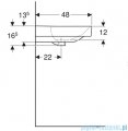 Geberit Smyle Square Umywalka 2-otworowa 90cm 500.252.01.1