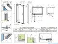 Radaway Essenza Kdj Brushed Nickel kabina 80x80cm lewa szczotkowany nikiel 1385043-91-01L/1384051-01-01