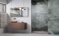 Radaway Essenza 8 Brushed Copper Dwj drzwi wnękowe 80cm prawe szczotkowana miedź/szkło przejrzyste 10480512-01-01R/10460237-93-01R