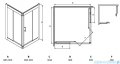 Besco Modern kabina kwadratowa 90x90x165cm grafitowe MK-90-165-G