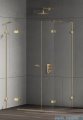 New Trendy Eventa Gold Shine kabina prysznicowa prostokątna 110x90x200 cm lewa przejrzyste Złoty połysk EXK-4780