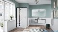 Novellini Glax 1 2.0 kabina z sauna parową 90x70 lewa czarna G21A9070ST5-1HH