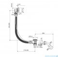 Excellent Simple 2.0 syfon wannowy automatyczny 57 cm chrom ARIN.3157CR