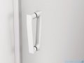 SanSwiss Cadura White Line drzwi wahadłowe 70cm dwuczęściowe profile biały mat CA2C0700907