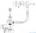 Besco Infinity 170x110cm wanna asymetryczna lewa + obudowa CZARNY mat + syfon CZARNY #WAI-170-NL/OAI-170-NSC/19977