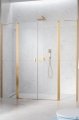 Radaway Nes Gold DWD II drzwi wnękowe 150cm W1 złoty połysk szkło przejrzyste 10037093-09-01/10041057-09-01