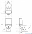 Cersanit Moduo zestaw Wc kompakt z poziomym odpływem K116-024