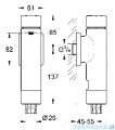 Grohe Rondo A.S. ciśnieniowy automat spłukujący tylko do instalacji zasilającej DN 20 37347000