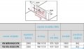 Vitalle NOLA drzwi wahadłowe 1-skrzydłowe z polem stałym prawe 80 cm czarne VN1GR080203PK