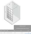 New Trendy Avexa Black kabina Walk-In 140x200 cm przejrzyste EXK-2027