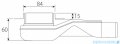 Wiper New Premium Ponente Odpływ liniowy z kołnierzem 50 cm szlif 100.1972.02.050