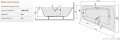 Sanplast Luxo WTP/LUXO wanna trapezowata bez obudowy 120x170 cm prawa + stelaż 610-370-0430-01-000