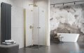 Radaway Nes KDD B Brushed Gold kabina 100x80 szczotkowane złoto 10024100-99-01L/10024080-99-01R