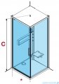 Novellini Glax 2 2.0 kabina z hydromasażem hydro plus 80x80 lewa srebrna G22GF89ST1L-1BB