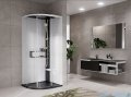 Novellini Glax 2 2.0 kabina z hydromasażem hydro plus 100x100 czarna G22R100T1L-1HU