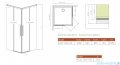 Radaway Idea 8 QL Kdd kabina 100x100cm szkło przejrzyste 10590100-01-01L/10590100-01-01R