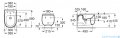 Roca Beyond Rimless miska WC podwieszana onix A3460B7640