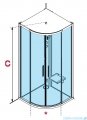 Novellini Glax 1 2.0 kabina standard 100x100 biała G21R100M-1UU