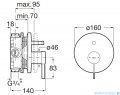 Roca Ona bateria wannowo-prysznicowa podtynkowa Inox Everlux-PVD A5A0B9ESM0