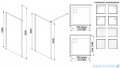 Sanplast Exa Line Pu/EXA LINE Kabina walk-in 90x200 cm czarny matowy 600-540-1530-59-401