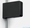 New Trendy Eventa Black Chrome drzwi wnękowe pojedyncze z dodatkową ścianką 170x200 cm przejrzyste prawe czarny połysk EXK-6144