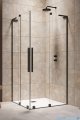 Radaway Furo SL Black KDD kabina 80x100cm czarny mat/szkło przejrzyste 10305080-54-01L/10305100-54-01R