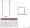 Radaway Kabina prysznicowa Fuenta KDD 100x100 szkło intimato 381062-12N