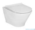 Roca Gap Round miska WC wisząca Rimless biała SUPERGLAZE  A3460NLS00