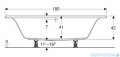 Geberit Selnova Square Duo wanna prostokątna 180x80cm 554.387.01.1