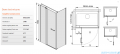 Sanplast kabina narożna prostokątna KNDJ2/PRIII-80x100 80x100x198 cm przejrzyste 600-073-0260-38-401