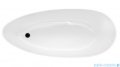 Besco Goya XS B&W 160x70cm wanna wolnostojąca biało-czarna MATOWA+ odpływ klik-klak chrom #WMMC-160G