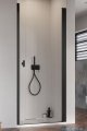 Radaway Nes Black Dwj I Drzwi wnękowe 80cm prawe szkło przejrzyste