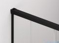 SanSwiss Cadura Black Line drzwi przesuwne 80cm jednoskrzydłowe lewe z polem stałym profile czarny mat CAE2G0800607