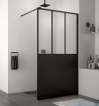 SanSwiss Loft Attic 69 kabina Walk In Easy 120cm profile czarne STR4P1200669