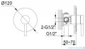 Kohlman Axel zestaw prysznicowy z deszczownicą 35 cm chrom QW220AR35