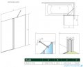 Radaway Nes Pnd II Brushed Gold parawan nawannowy 110cm prawy szczotkowane złoto 10009110-99-01R