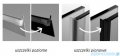 Radaway Nes 8 Black PND II parawan nawannowy 110cm lewy czarny mat/przejrzyste 10088110-54-01L