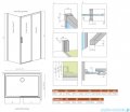 Radaway Idea 8 Kdj kabina 130x100cm prawa szkło przejrzyste 10340670-01-01R/10350603-01-01/10360100-01-01L