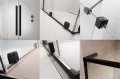Radaway Furo SL Black DWJ drzwi 90cm lewe czarny mat/szkło przejrzyste 10307472-54-01L/10110430-01-01