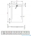 Radaway Teos F brodzik 150x90cm cemento HTF15090-74
