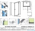 Radaway Essenza Pro Brushed GunMetal Kdj kabina 120x80cm prawa szczotkowany grafit 10097120-92-01R/10098080-01-01