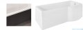Besco Inspiro 150x70cm wanna z parawanem prawa + obudowa CZARNY mat + syfon CZARNY #WAI-150-PPR/#OAI-150-IIC/19977
